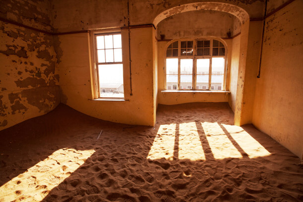 Inside One of the Houses at Kolmanskop, Namibia