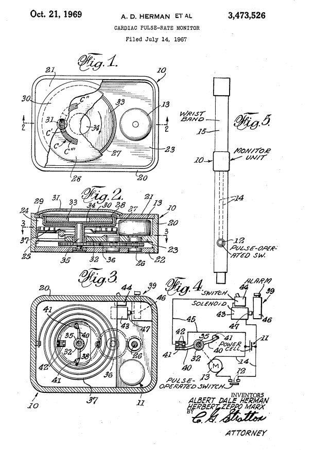 In 1969,Zeppo and a team of researchers developed a cardiac pulse rate monitor (a heart attack alarm) that alerted people when their pulse was misfiring to a dangerous level.